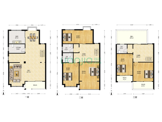 海悦公寓 5室1厅4卫 333平方