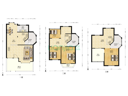 佳园圣淘沙苑 4室1厅3卫 283平方