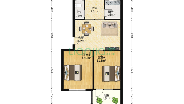 牛奶公司宿舍二手房实景图