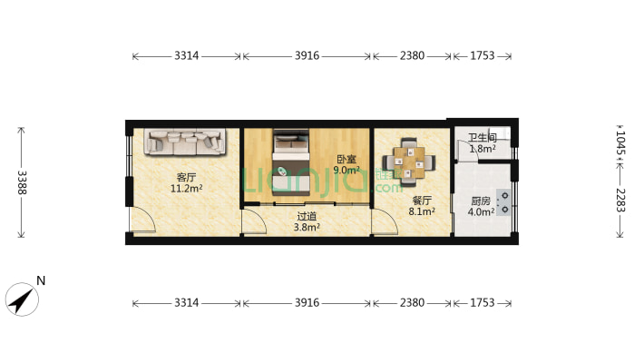 油化厂宿舍二手房实景图