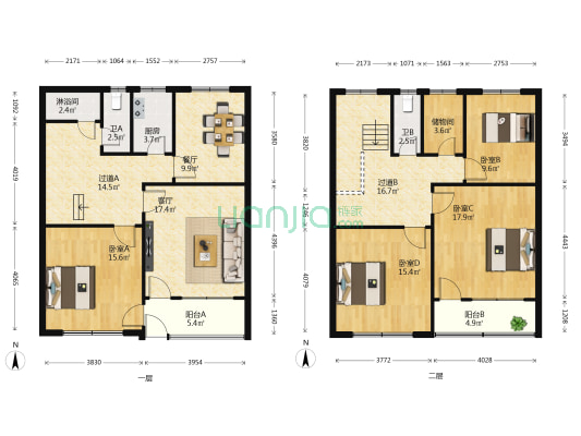西城巷 4室2厅3卫 180平方