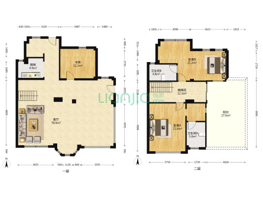 国光纳帕谷 3室1厅2卫 194平方