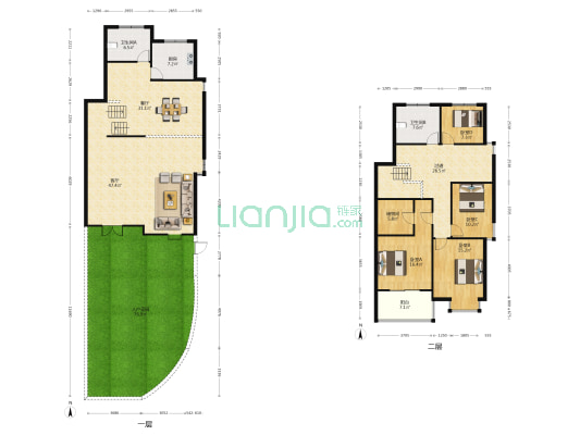 华宇镜水苑 4室2厅2卫 211平方