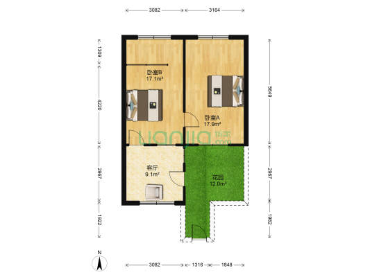 昭华里 2室1厅0卫 39平方