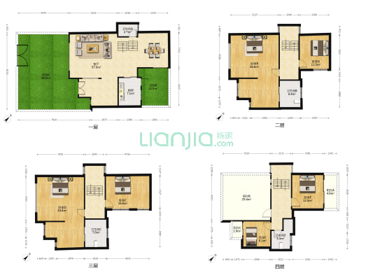 华南碧桂园翠云山 6室1厅4卫 286平方