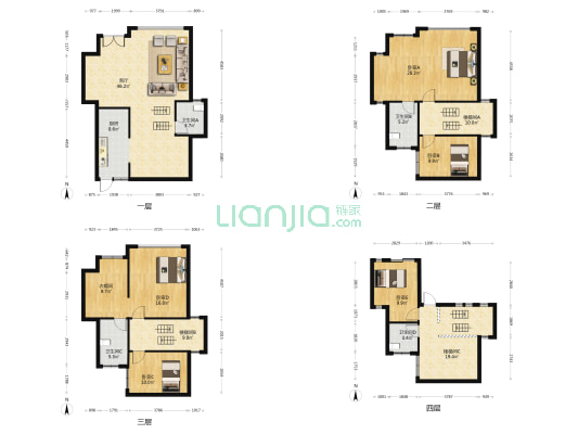 半岛碧桂园 5室1厅4卫 241平方