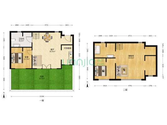 保亿和院 1室1厅1卫 127平方