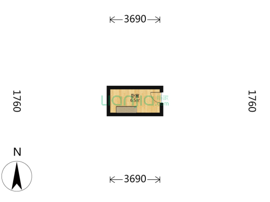 大六部口街31号 1室0厅0卫 8平方