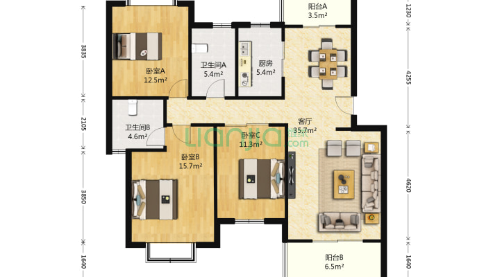 江北第一府东苑二手房实景图