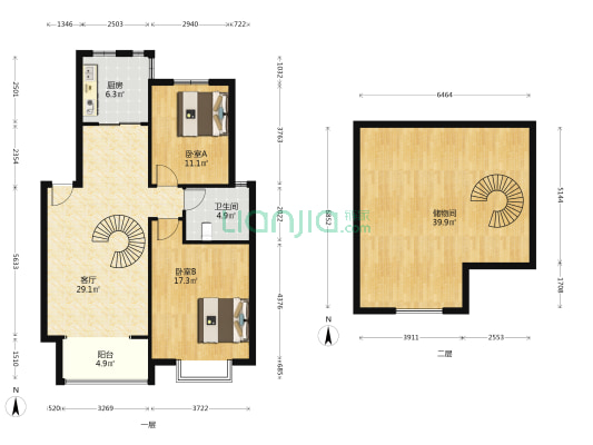 万凯碧桂园 2室1厅1卫 154平方