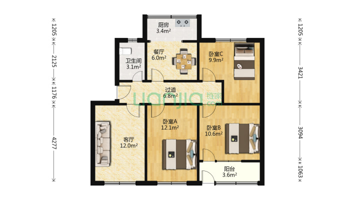 工经委家属院二手房实景图