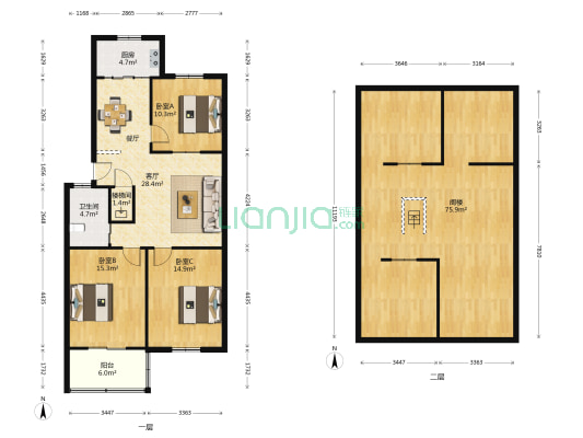 广厦二村 3室1厅1卫 93平方