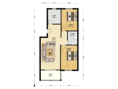 开发区 集中供暖 免费停车 采光视野佳-涿州唐人花园户型图