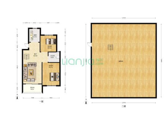 凤凰御景园 2室1厅1卫 90平方