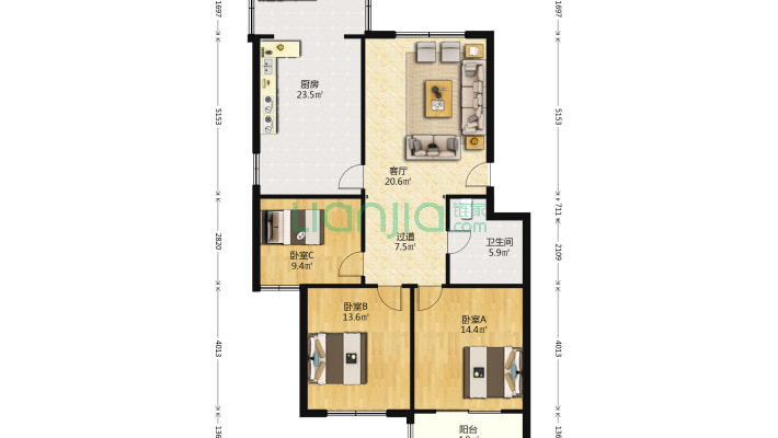 供电局小区二手房实景图