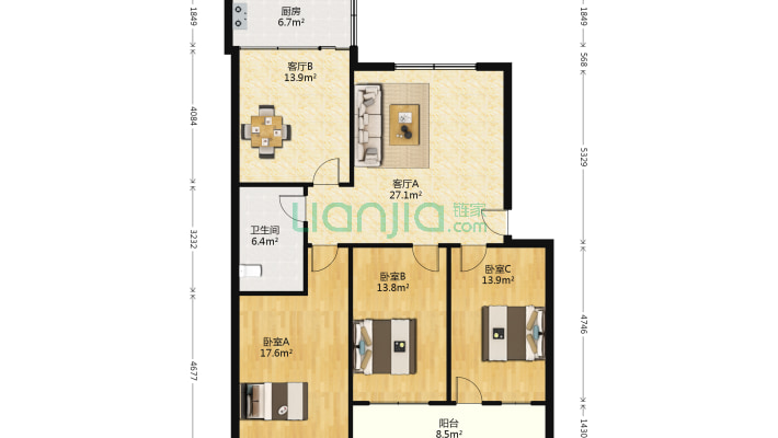 燃料公司宿舍二手房实景图