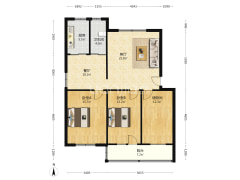 法院家属院 单位房物业费用低 有保障 通透格局-涿州法院家属小区户型图
