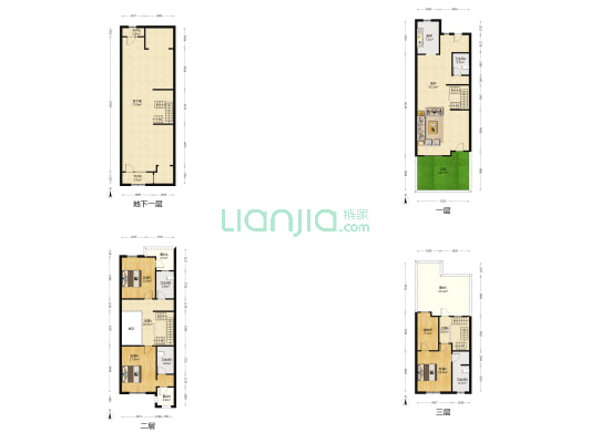 潮白河孔雀城秋柏园 3室1厅4卫 197平方