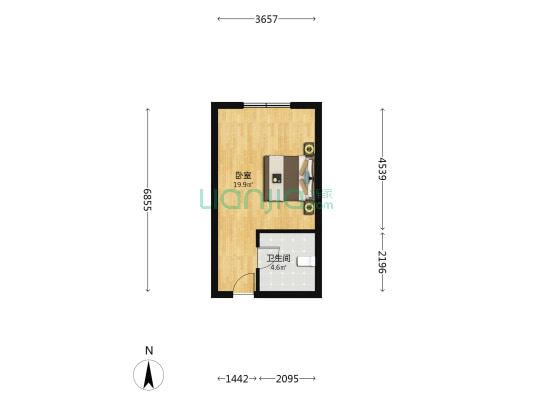 乐禧汇禧厥 1室0厅1卫 39平方