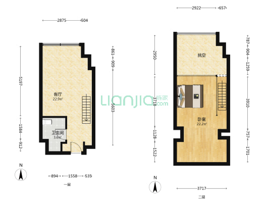 济南远大购物广场 1室1厅1卫 40平方