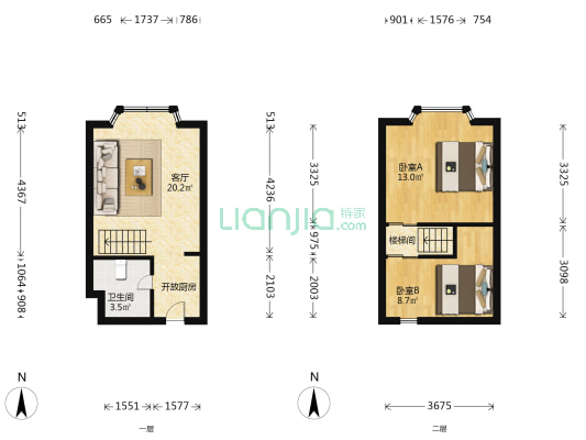 怡安苑 2室1厅1卫 36平方