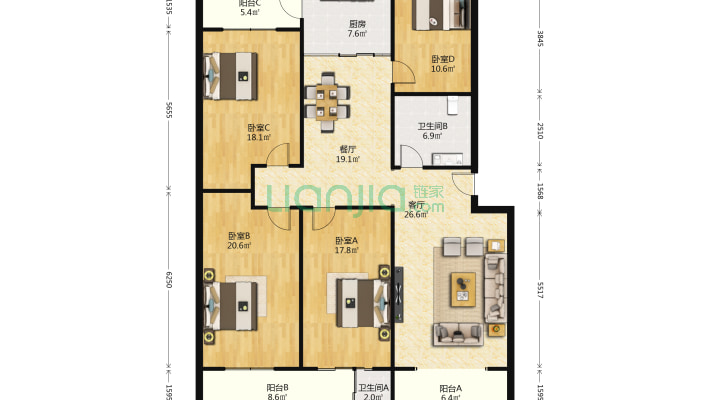 振头乡政府宿舍二手房实景图
