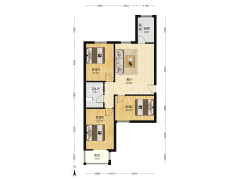 涿州码头温莎假日高层南北三居室精装修房本满五年-涿州温莎假日二期高层公寓户型图