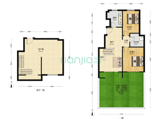 孔雀城香泉苑 2室1厅1卫 81平方