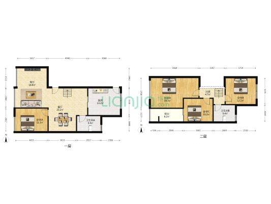 风信景苑 4室2厅2卫 162平方