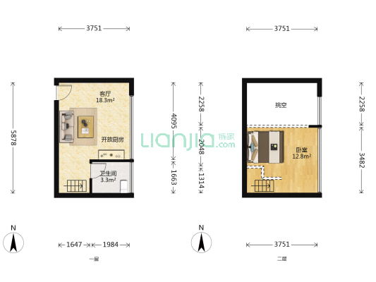 星河汇 1室1厅1卫 31平方
