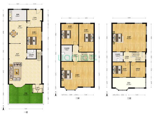 府君花园 6室2厅3卫 249平方