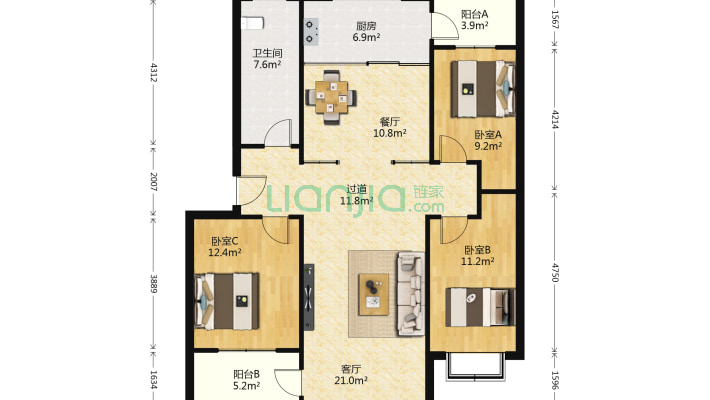 保险公司住宅楼二手房实景图