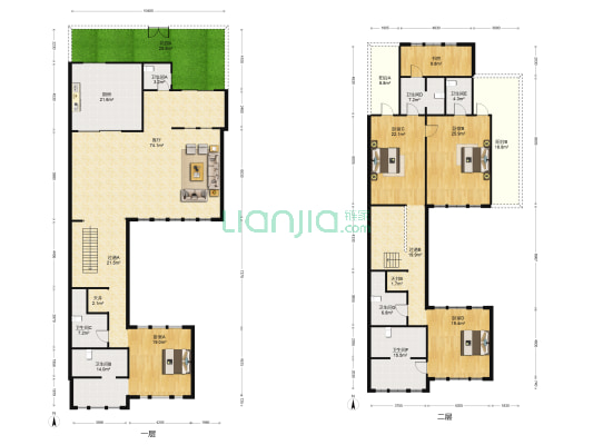 苏州福园 5室1厅7卫 502平方