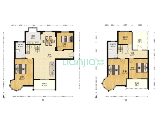 龙城花园 4室1厅2卫 100平方