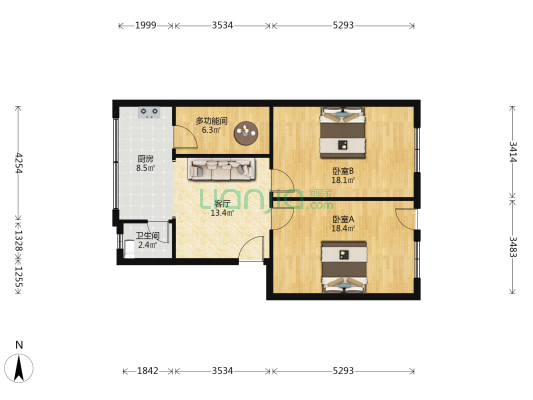 青鸽二巷 3室1厅1卫 259平方