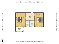 矿山局家属楼南院，小环境好，交通购物方便-涿州矿山局家属楼南院户型图