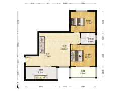 鼓楼新城，精装大两居，靠谱出售，鼓楼大街-涿州鼓楼新城户型图