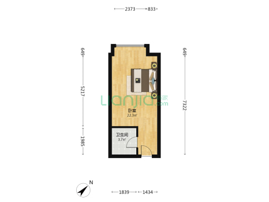 菁蓉滨湖湾清澜府 1室0厅1卫 40平方