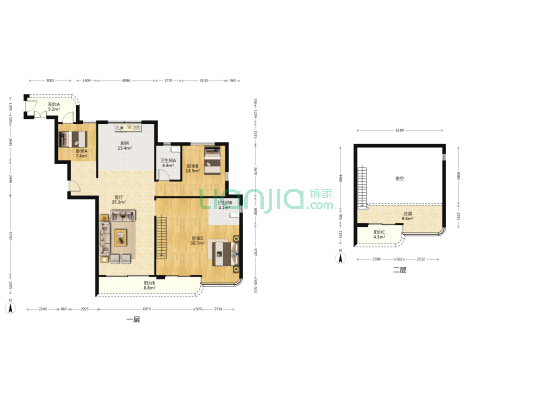 大发·都会道1号 3室1厅2卫 180平方