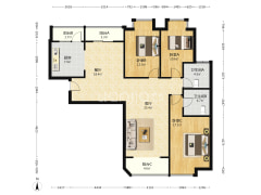 业主急售 范阳路钻石商圈 通透大三居  出行购物便利-涿州君临天下御景园户型图