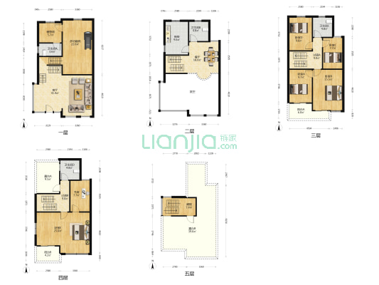 沁湖景岸 7室2厅4卫 235平方
