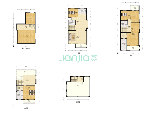 潮白河孔雀城悦园 5室2厅4卫 251平方