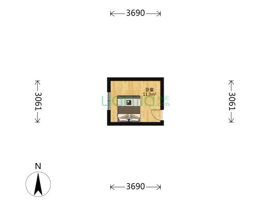 紫金山路 1室0厅0卫 26平方