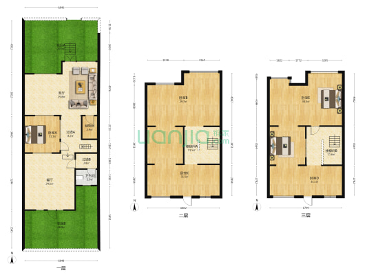 香樟16坊 5室2厅1卫 214平方