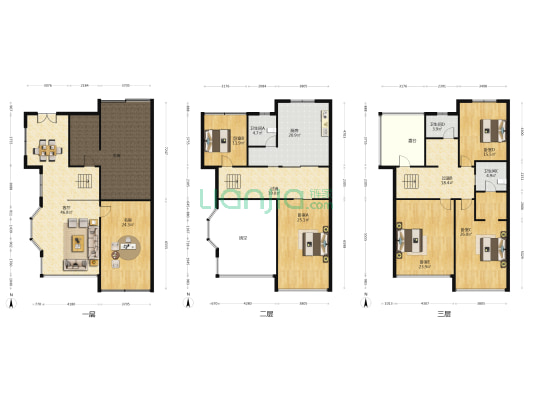 湖畔花园（同里） 6室1厅3卫 244平方