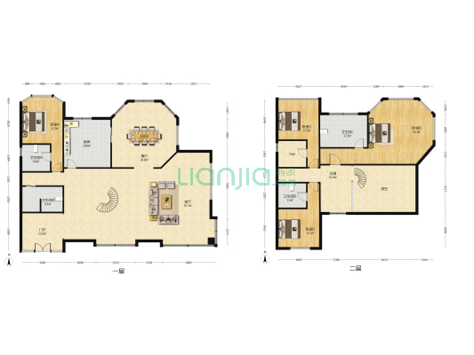 莱茵园 4室2厅4卫 398平方