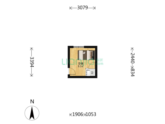 香莲里 1室0厅1卫 118平方