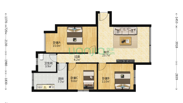 步行街艳山路29号二手房实景图