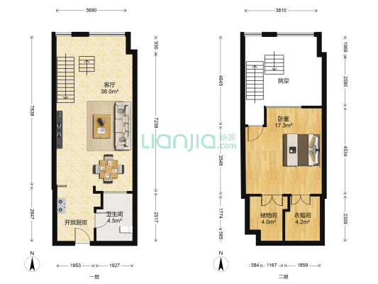 钱塘春晓大厦 1室1厅1卫 57平方