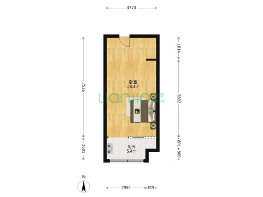 云牧广场 1室0厅0卫 43平方